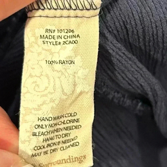 Soft Surrounding Dress Sz M Blue Button Up Collar Shirt Dress Belt Maxi Pockets - Picture 15 of 17